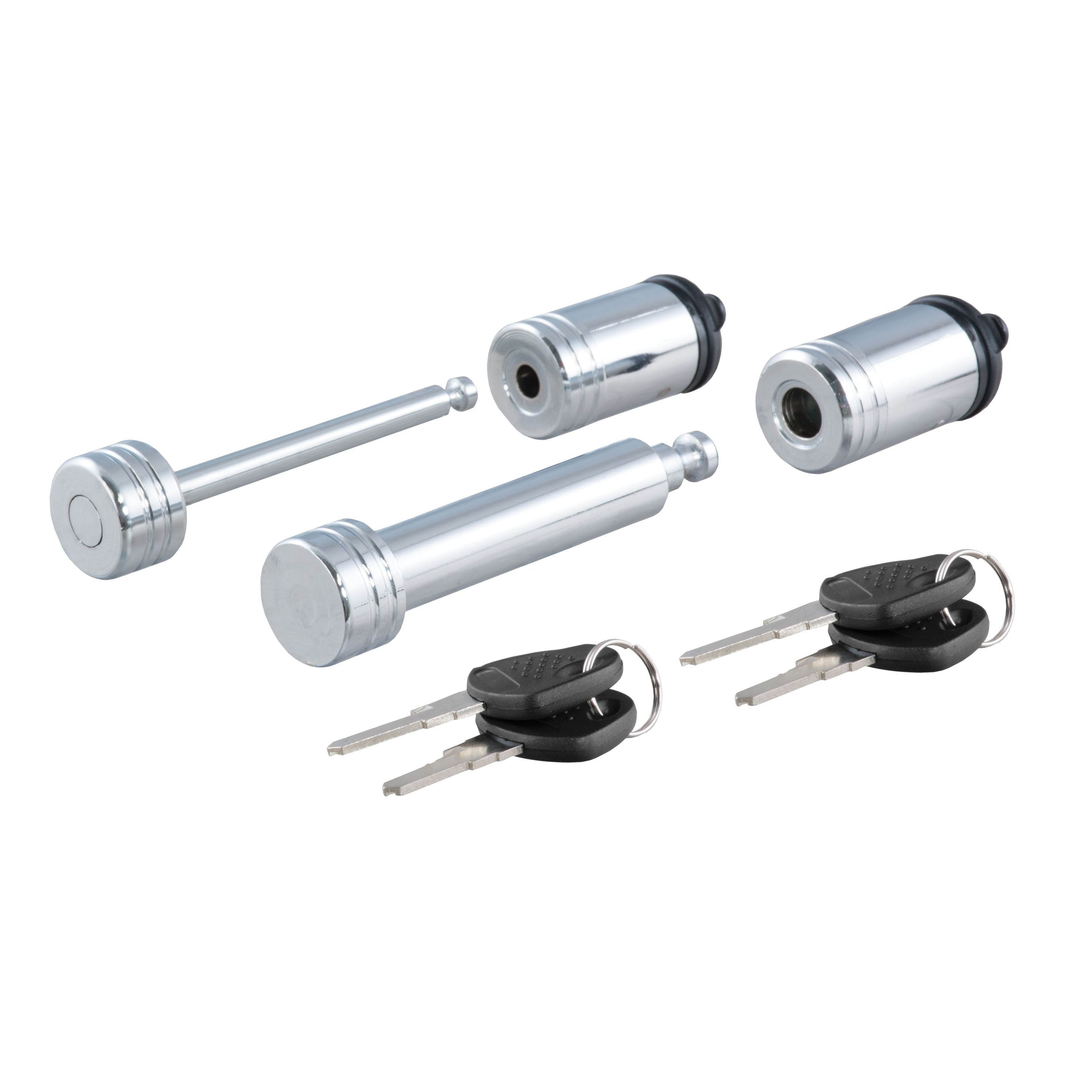 CURT Trailer Lock Set for 2-Inch Receiver, 2-1/2-Inch Coupler Latch Span Model 23527