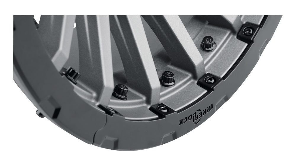 Rebound Pro 17 X 8.5 / 5 X 150 25MM Offset 5.75 Inch Back Space Charcoal W/ Black Ring, ICON Alloys