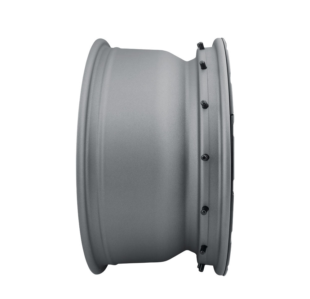 Rebound Pro 17 X 8.5 / 5 X 5 -6MM Offset 4.5 Inch Back Space Charcoal W/ Black Ring, ICON Alloys