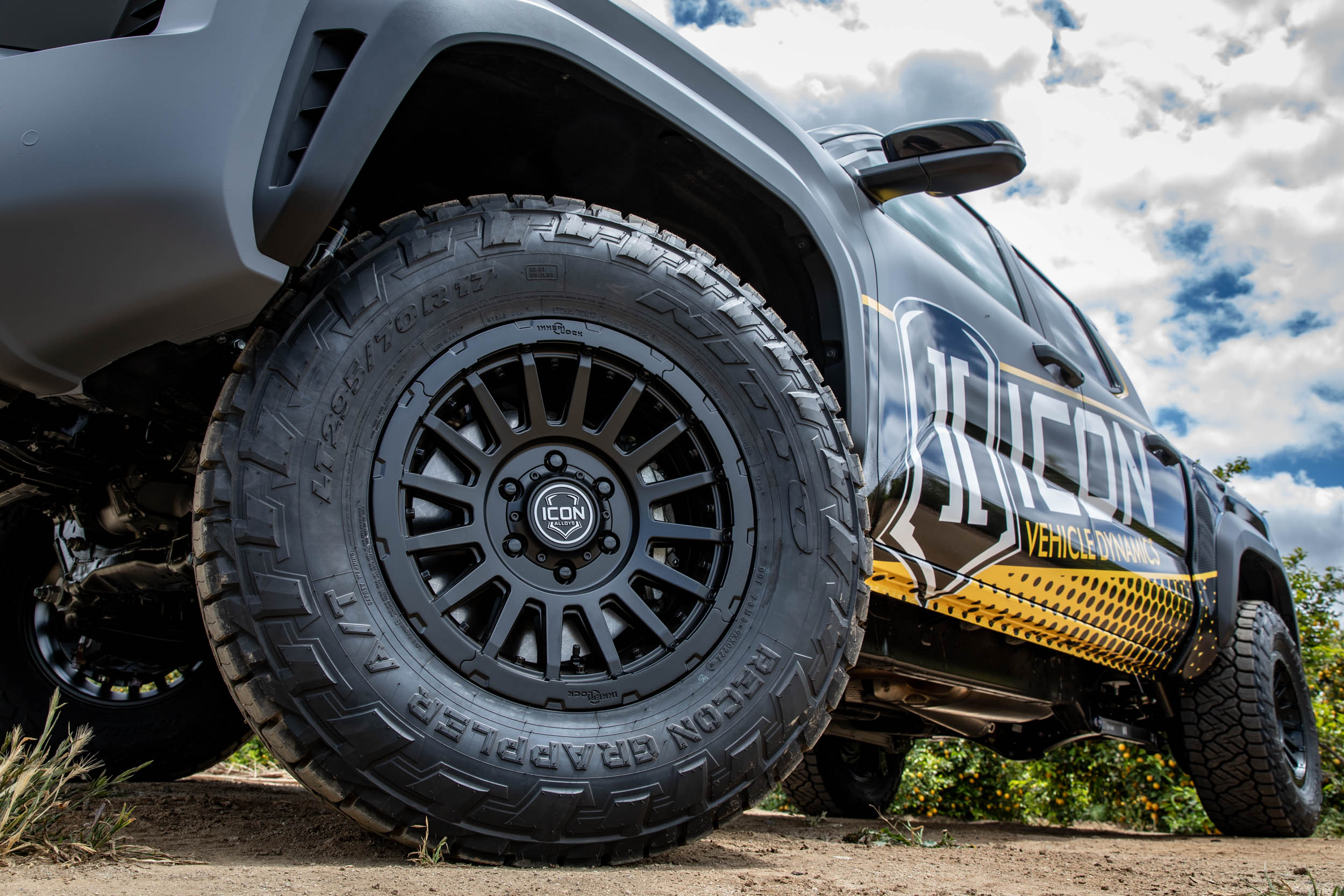 Rebound Pro 18 X 9 / 6 X 5.5 40MM Offset 6.6 Inch Back Space Satin Black, ICON Alloys
