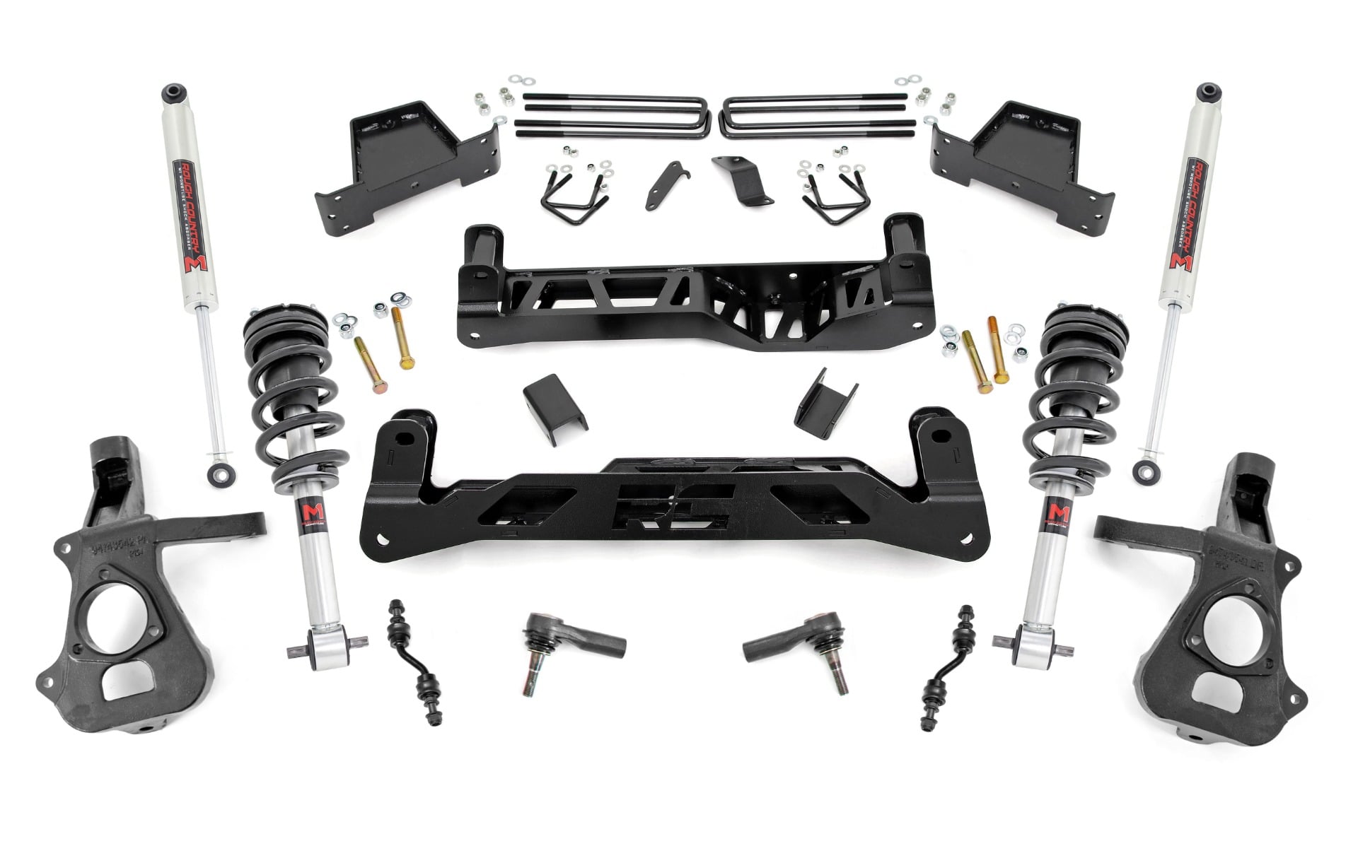 7 Inch Lift Kit Cast Steel M1 Struts/M1 Silverado/Sierra 1500 2WD (14-18 & Classic) Rough Country