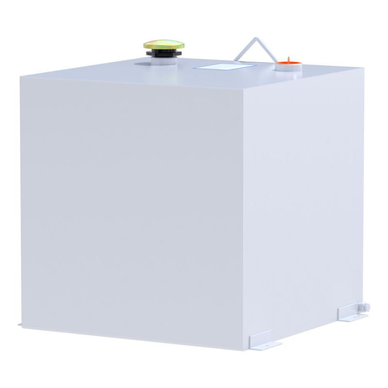 UWS White 53-Gallon Rectangle Steel Transfer Tank Model ST-53-R-W