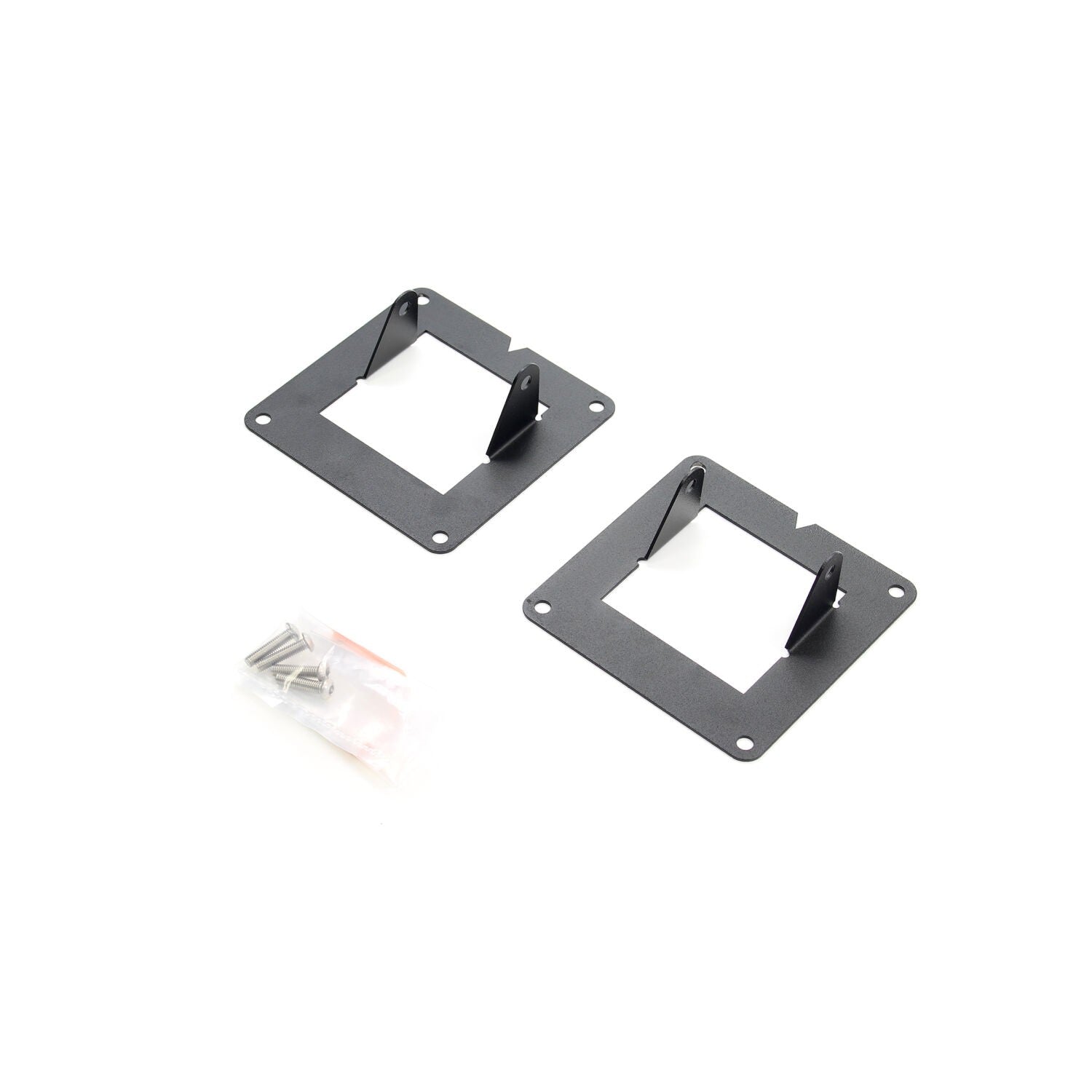 BR6/BR11 Light Plates Textured Black Designed for Rigid D-Series 2010-2018 Dodge Ram 2500/3500 Without Park Sense Go Rhino