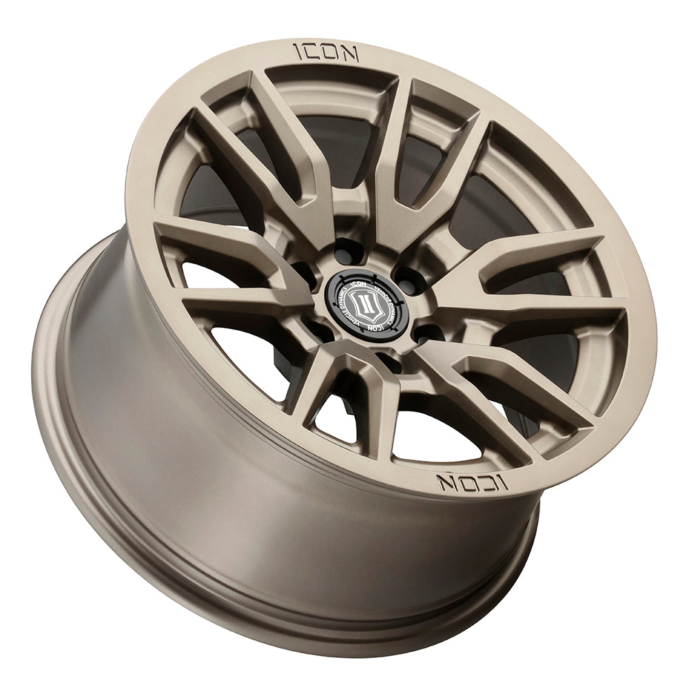 Vector 6 17 X 8.5 / 6 X 5.5 / 0 MM / 4.75 Inch Back Space Bronze, ICON Alloys