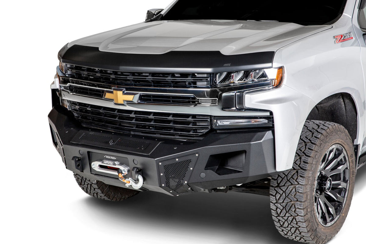 BR6 Front Bumper Replacement Textured Black 2019-2021 Silverado 1500 2022-2022 Silverado 1500 LTD Go Rhino