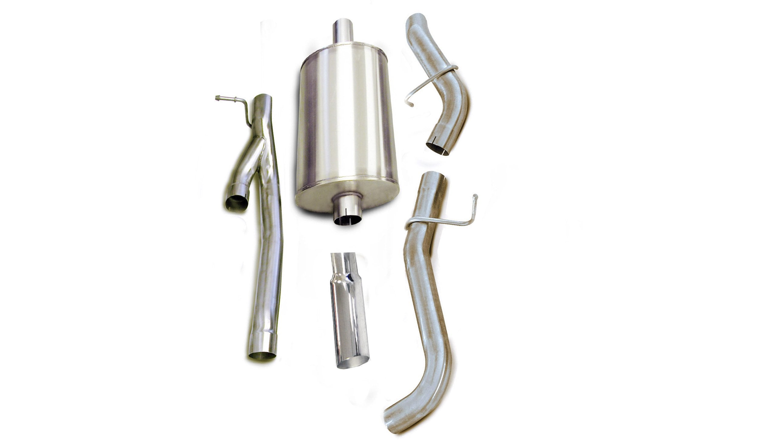 3.0 Inch Cat-Back Sport Single Side Exit Exhaust 4.0 Inch Slash Cut Polished Tip 02-06 Silverado/Sierra 1500 Crew Cab/Short Bed/Extended Cab/Standard Bed 6.0L/6.2L V8 143.5 Inch WB Stainless Steel dB by Corsa Performance