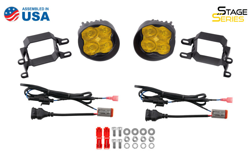 Diode Dynamics SS3 Sport Type B Kit ABL - Yellow SAE Fog