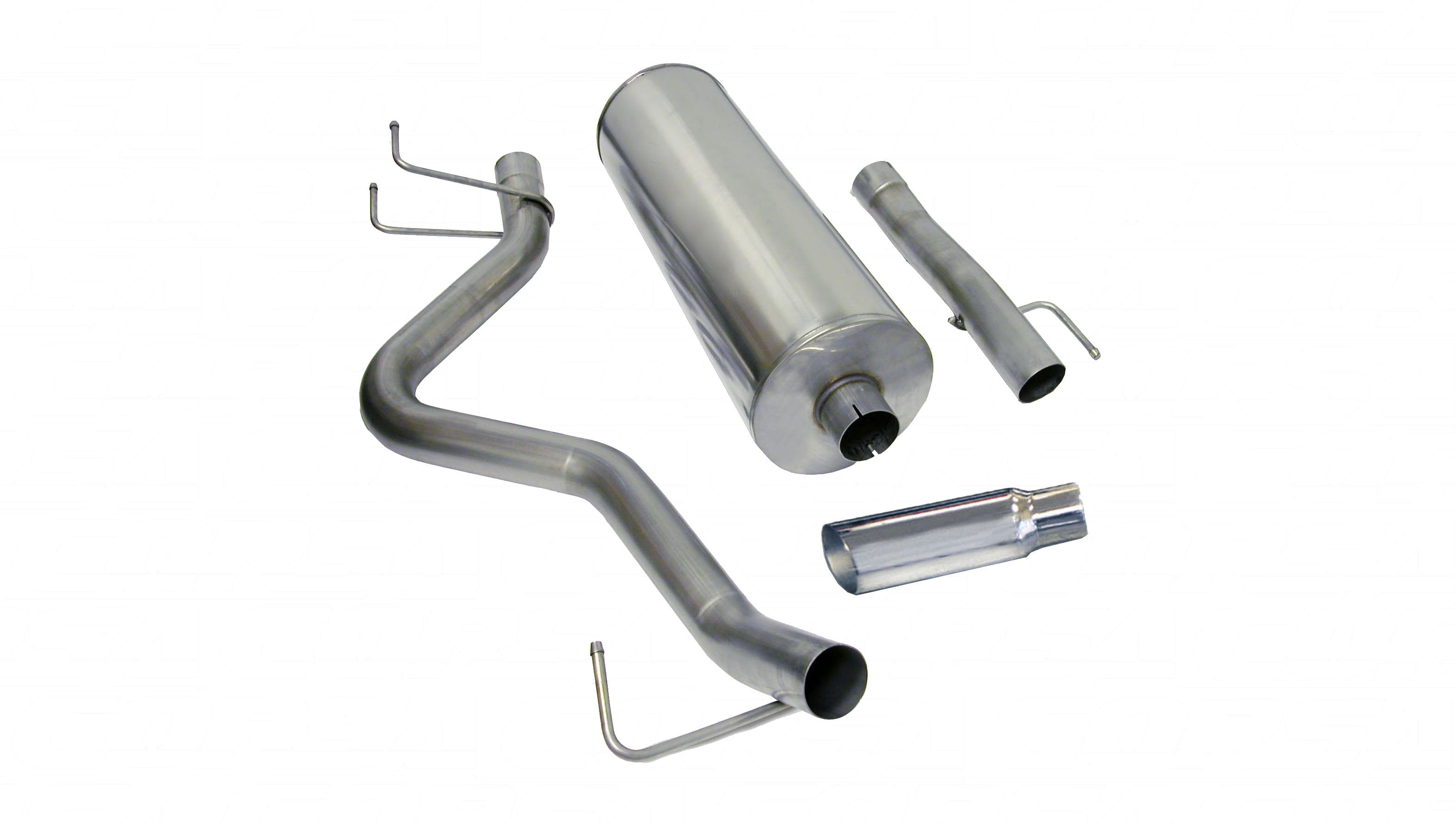 3.0 Inch Cat-Back Sport Single Side Exit Exhaust 4.0 Inch Slash Cut Polished Tip 06-07 Dodge Ram 1500 Quad Cab/Short Bed 4.7L/5.7L V8 Stainless Steel dB by Corsa Performance