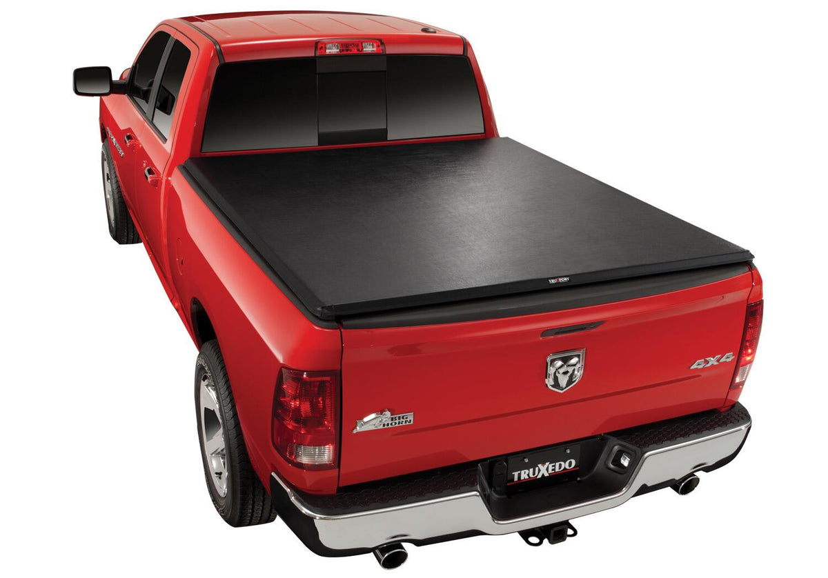 TruXport Tonneau Cover Black 2009-2018 (2019-2024 Classic) Ram 1500/2010-2027 2500/3500 6 Foot 4 Inch Bed without RamBox Truxedo