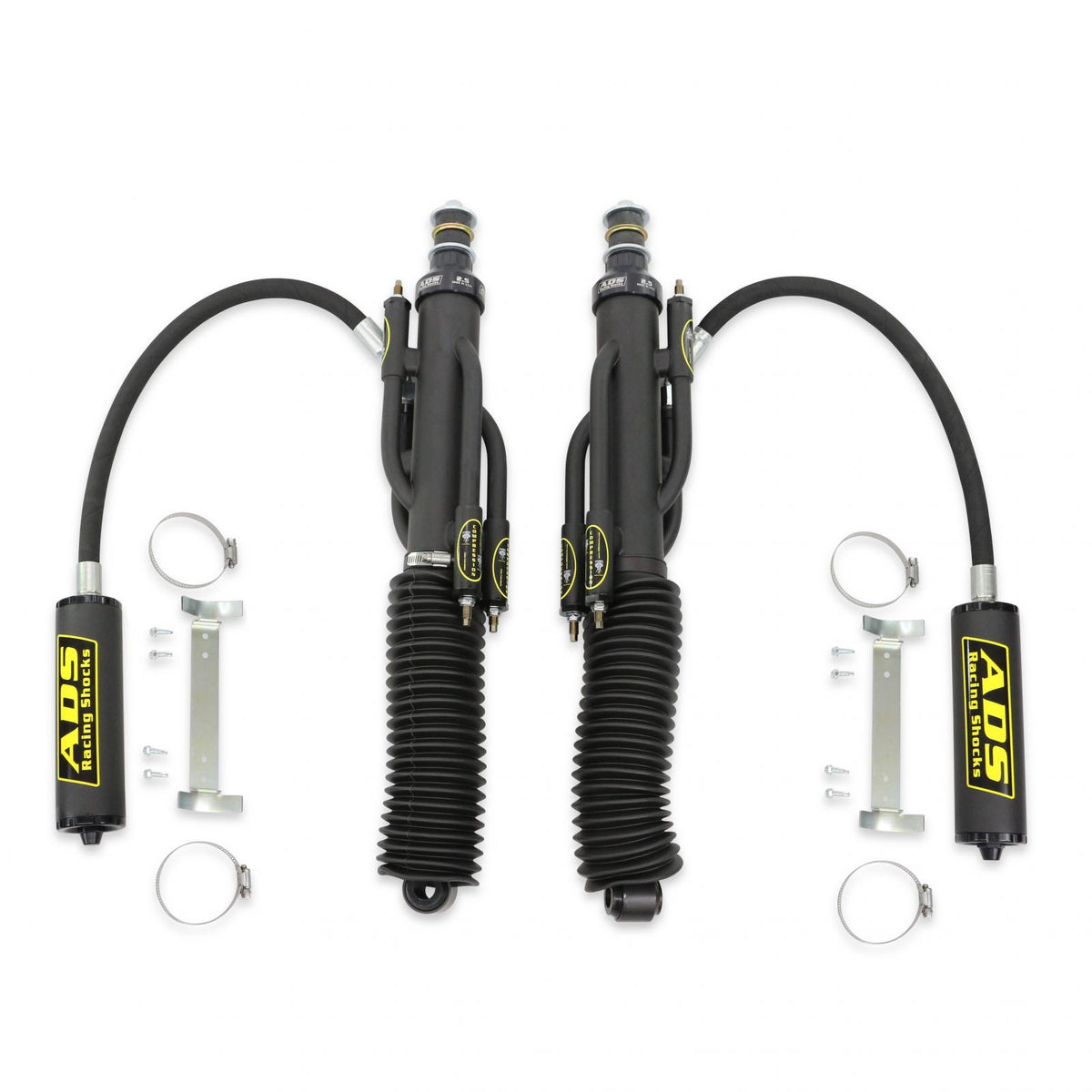 2003-2024 Toyota 4Runner 2007-2014 Toyota Fj Cruiser Direct Fit 2.5 inch 3-Tube Bypass Reservoir Race Shocks Black Rear ADS Shocks