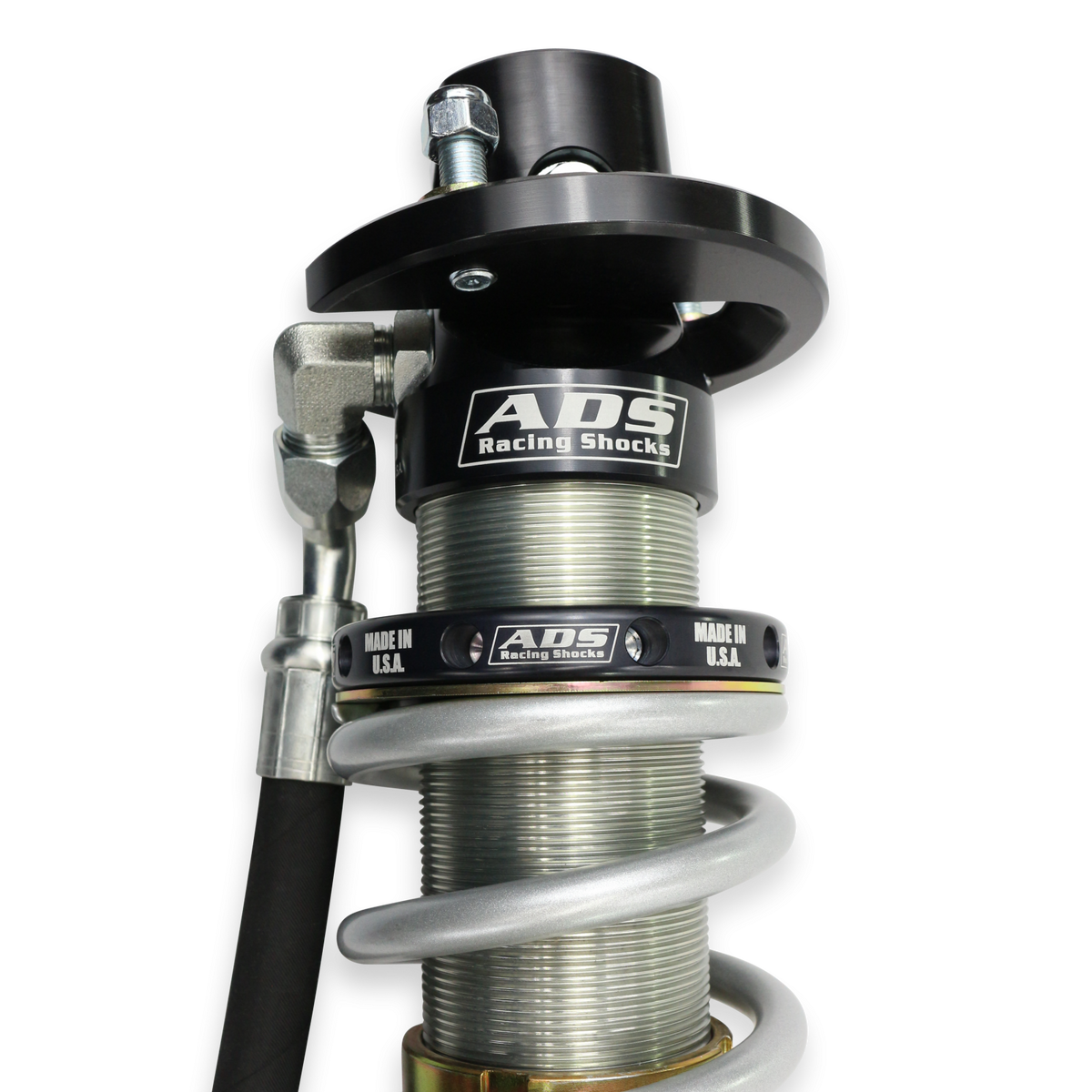2021-2025 Ford Bronco Direct Fit 2.5 inch Adjustable Reservoir Race Coilovers Rear 17.719 Inch Collapsed 27.723 Inch Extended Remote Reservoir 4 Door ADS Shocks