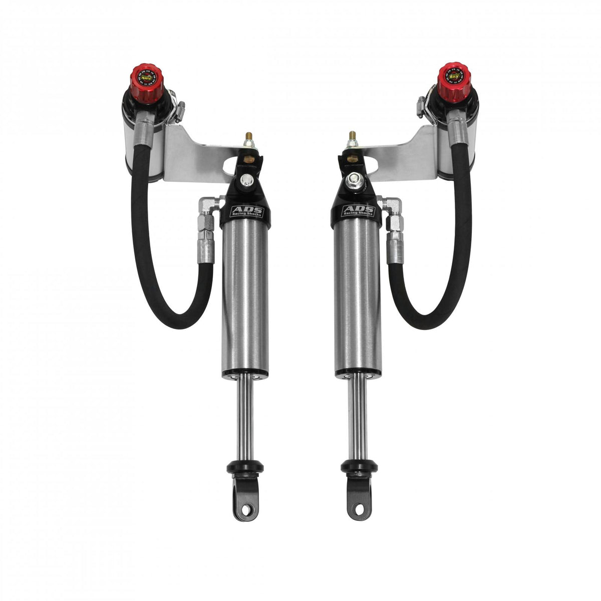 2011-2025 Chevrolet Silverado 2500 HD 2011-2025 Chevrolet Silverado 3500 HD and More Direct Fit 2.5 inch Adjustable Reservoir Race Shocks Front 13.75 Inch Collapsed 18.75 Inch Extended ADS Shocks
