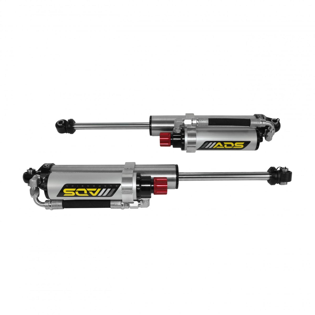 2011-2025 Chevrolet Silverado 2500 HD 2011-2025 Chevrolet Silverado 3500 HD and More Direct Fit 2.5 inch Adjustable Piggyback Race Shocks Rear 16.04 Inch Collapsed 26.06 Inch Extended ADS Shocks