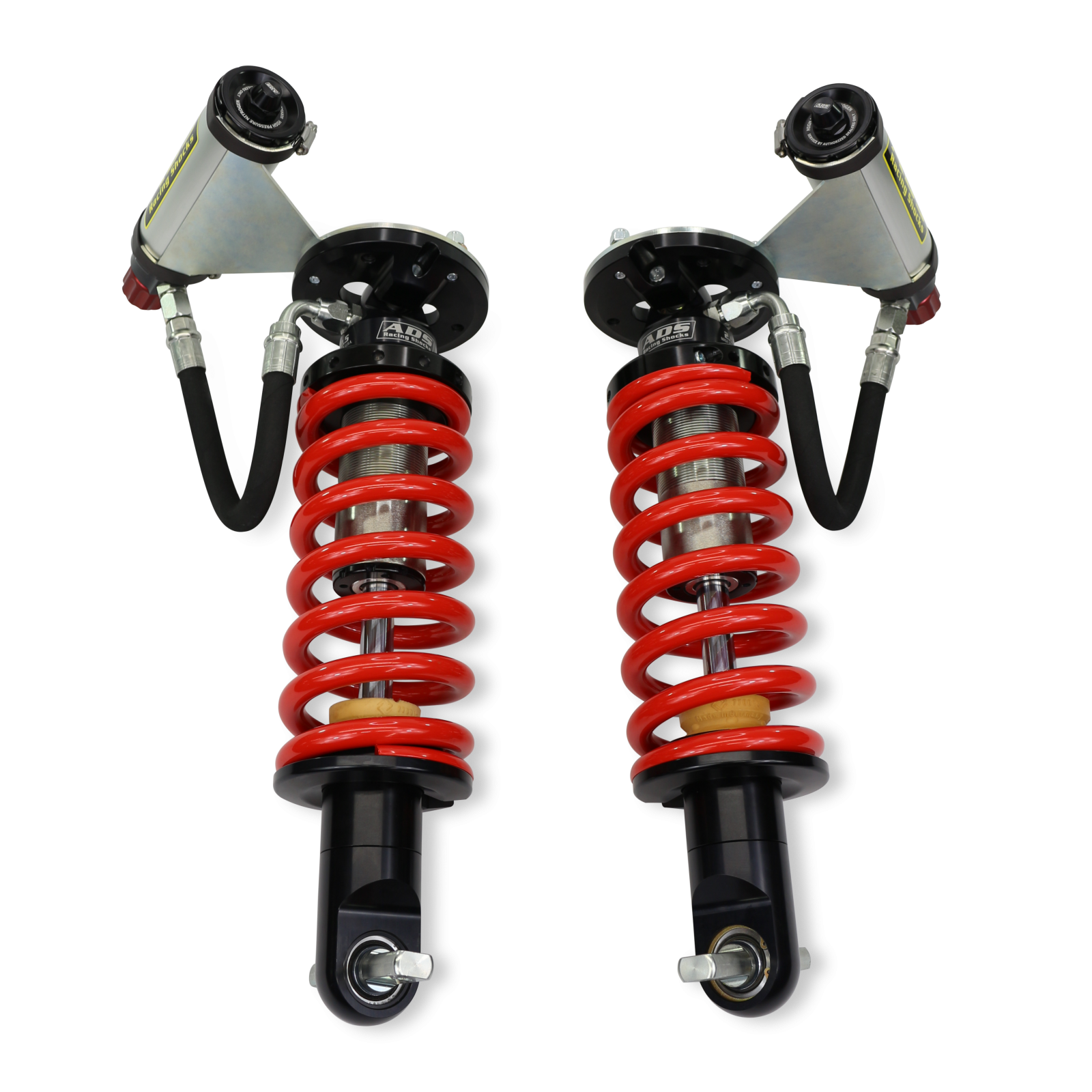 2019 Chevrolet Silverado 1500 2007-2018 Chevrolet Silverado 1500 and More Direct Fit 2.5 inch Adjustable Reservoir Race Coilovers Front 14.875 Inch Collapsed 19.769 Inch Extended With 600 (lb/in) Springs ADS Shocks