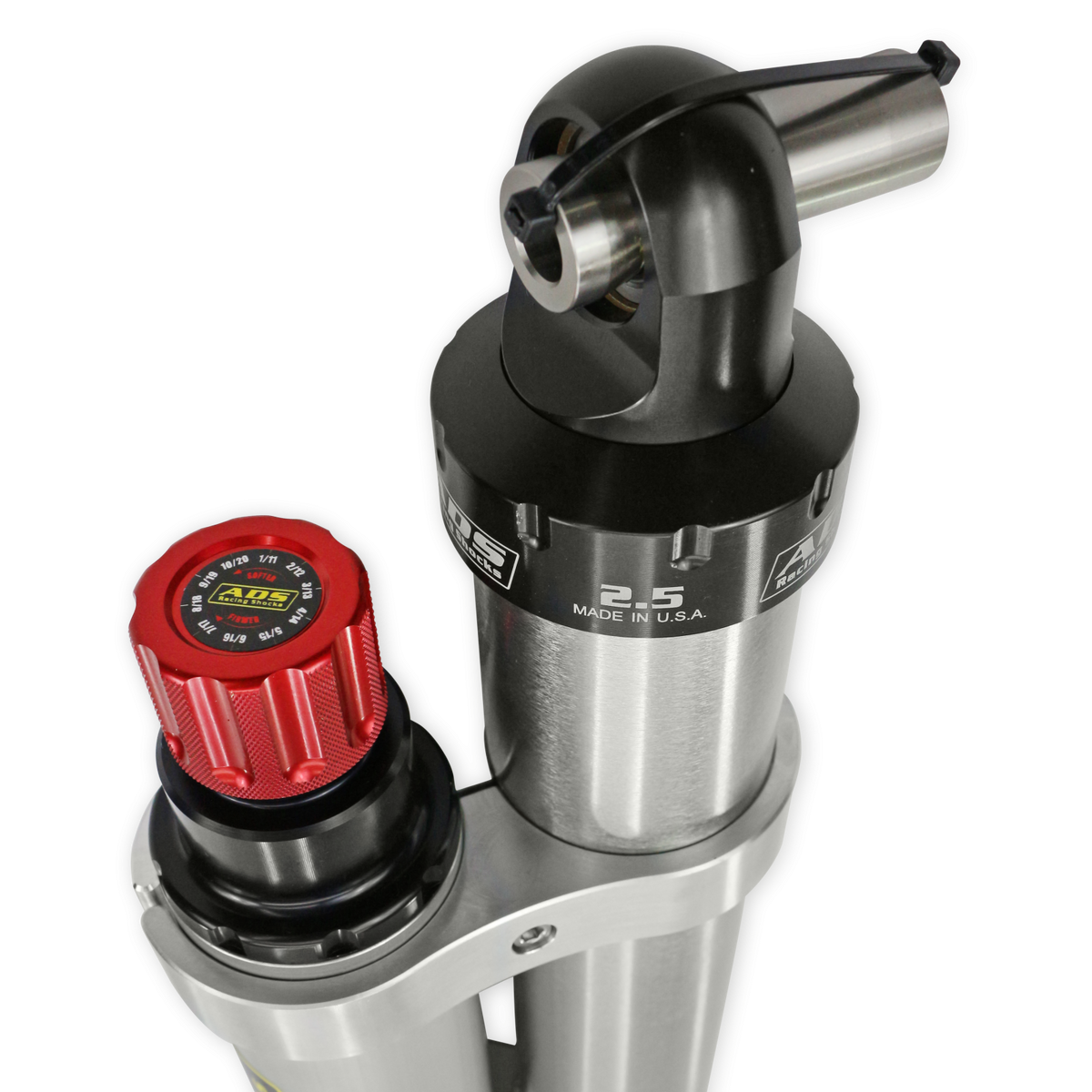 2020-2025 Jeep Gladiator 2018-2025 Jeep Wrangler Direct Fit 2.5 inch Adjustable Piggyback Race Shocks Front 18.367 Inch Collapsed 29.945 Inch Extended ADS Shocks