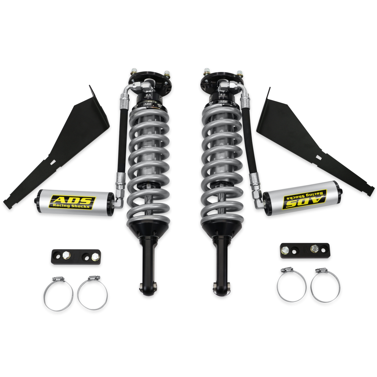 2003-2024 Toyota 4Runner 2007-2014 Toyota Fj Cruiser Direct Fit 2.5 inch Reservoir Race Coilovers Front Provides 0-3 (in) Front Lift, With 600 (lb/in) Springs ADS Shocks