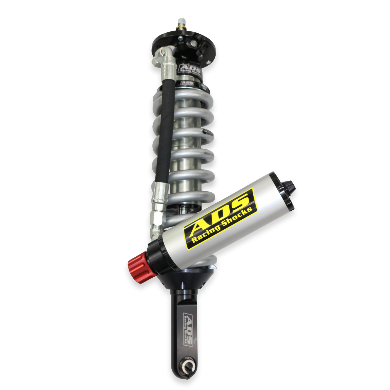 2005-2023 Toyota Tacoma Direct Fit 2.5 inch Adjustable Reservoir Race Coilovers Front 17.75 Inch Collapsed 22.394 Inch Extended Remote Reservoir With 700 (lb/in) Springs ADS Shocks