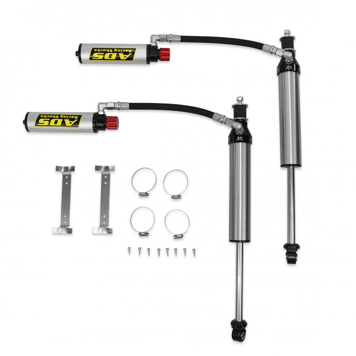2005-2023 Toyota Tacoma Direct Fit 2.5 inch Adjustable Reservoir Race Shocks Rear 16.081 Inch Collapsed 25.589 Inch Extended ADS Shocks
