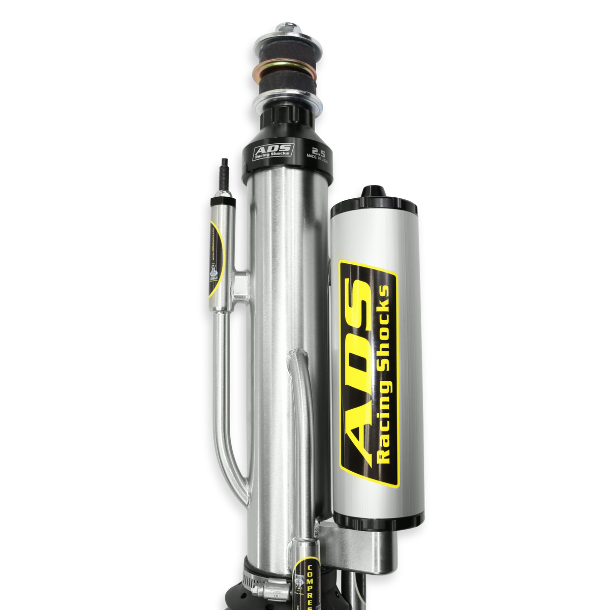 2007-2021 Toyota Tundra Direct Fit 2.5 inch 3-Tube Bypass Reservoir Race Shocks Rear 17.03 Inch Collapsed 26.658 Inch Extended ADS Shocks