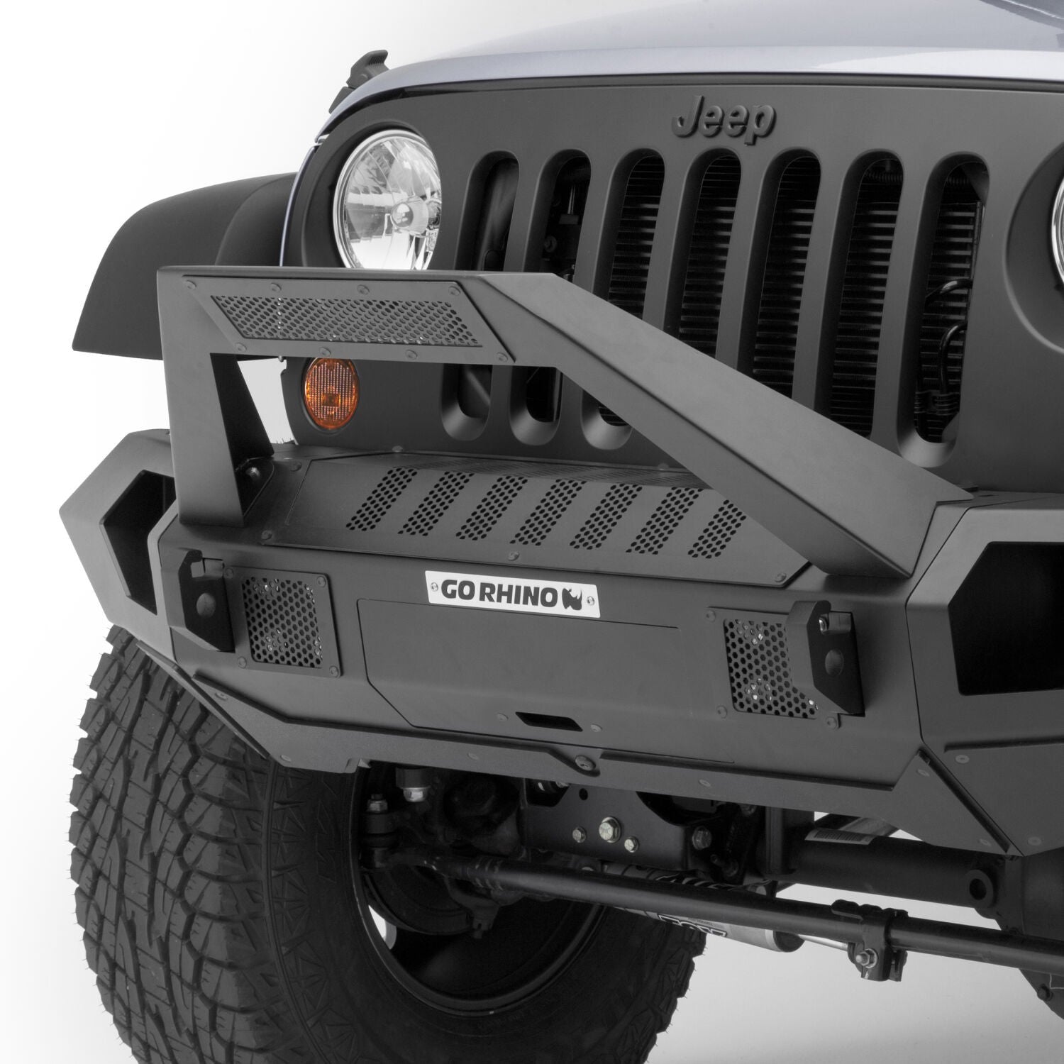 Trailline 30 Light Mount Bar Textured Black 2007-2026 Jeep Wrangler JK/JL 2020-2025 Jeep Gladiator Go Rhino