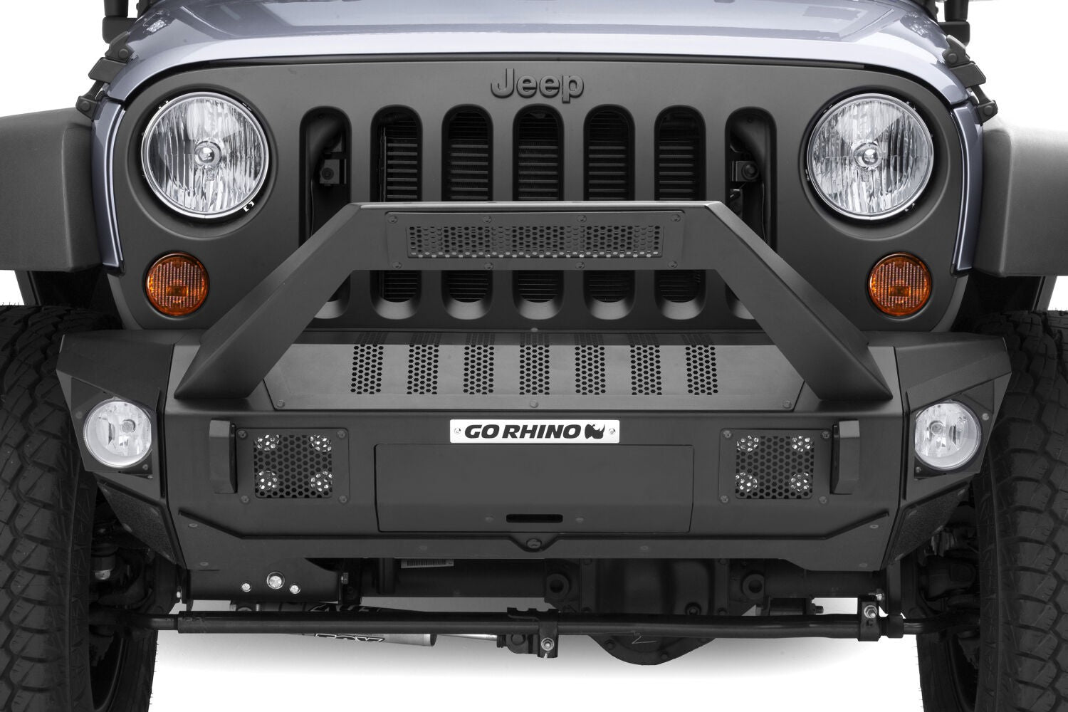 Trailline 30 Light Mount Bar Textured Black 2007-2026 Jeep Wrangler JK/JL 2020-2025 Jeep Gladiator Go Rhino
