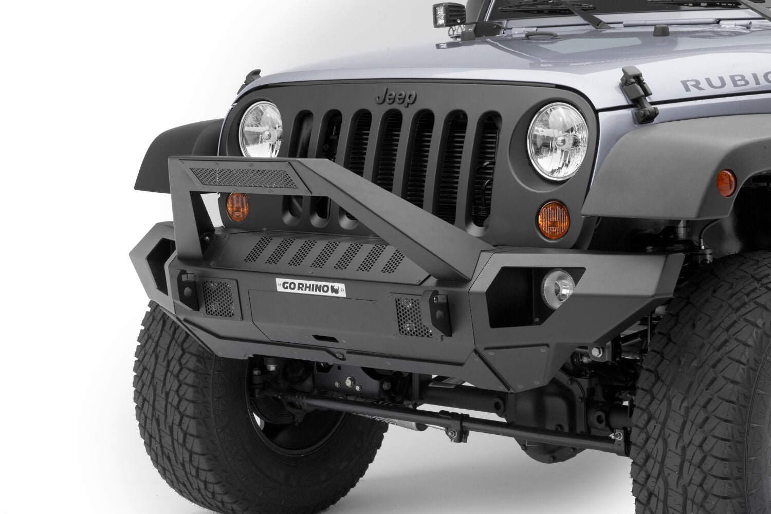 Trailline 30 Light Mount Bar Textured Black 2007-2026 Jeep Wrangler JK/JL 2020-2025 Jeep Gladiator Go Rhino
