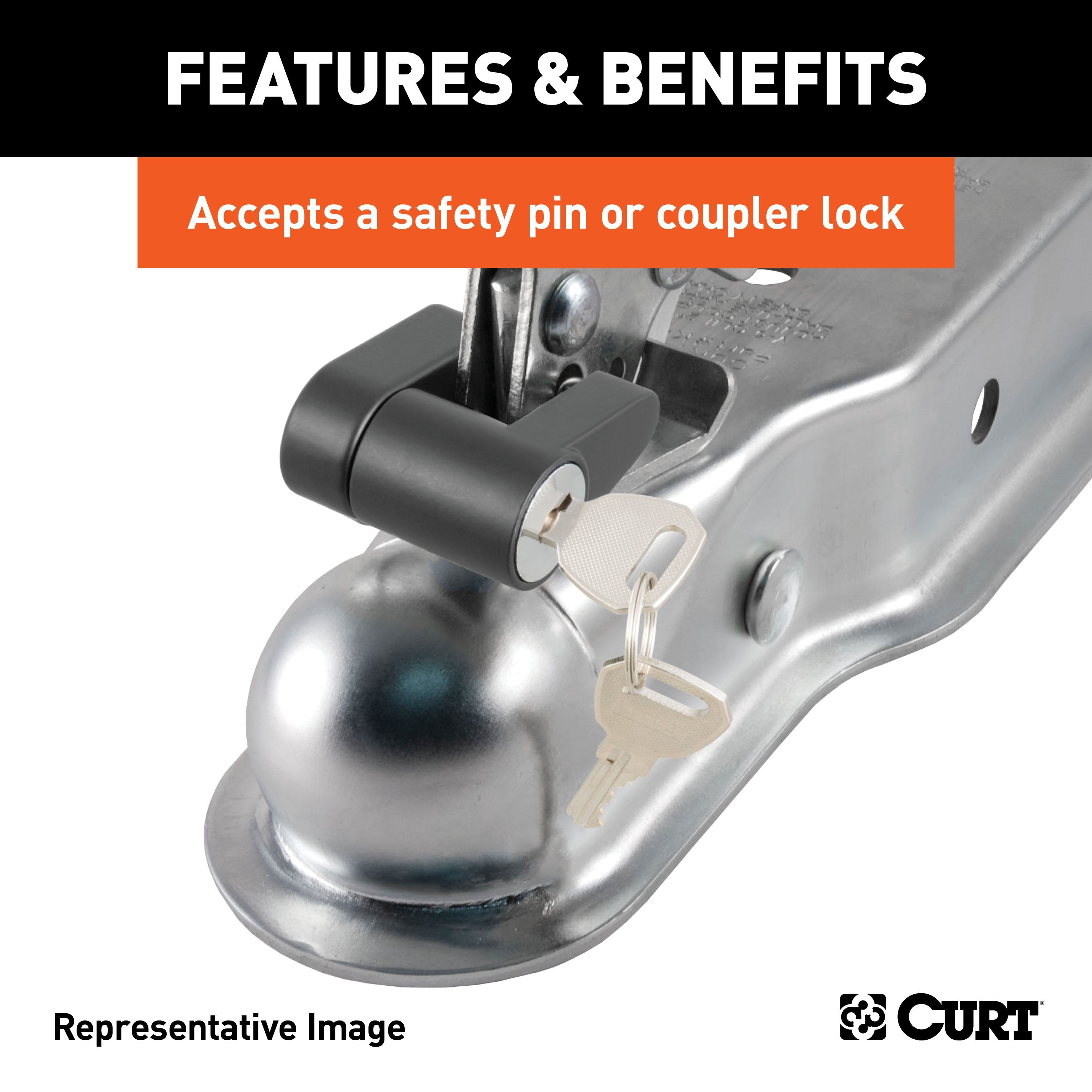 CURT Posi-Lock Coupler Replacement Latch for or #25210 Model 25294