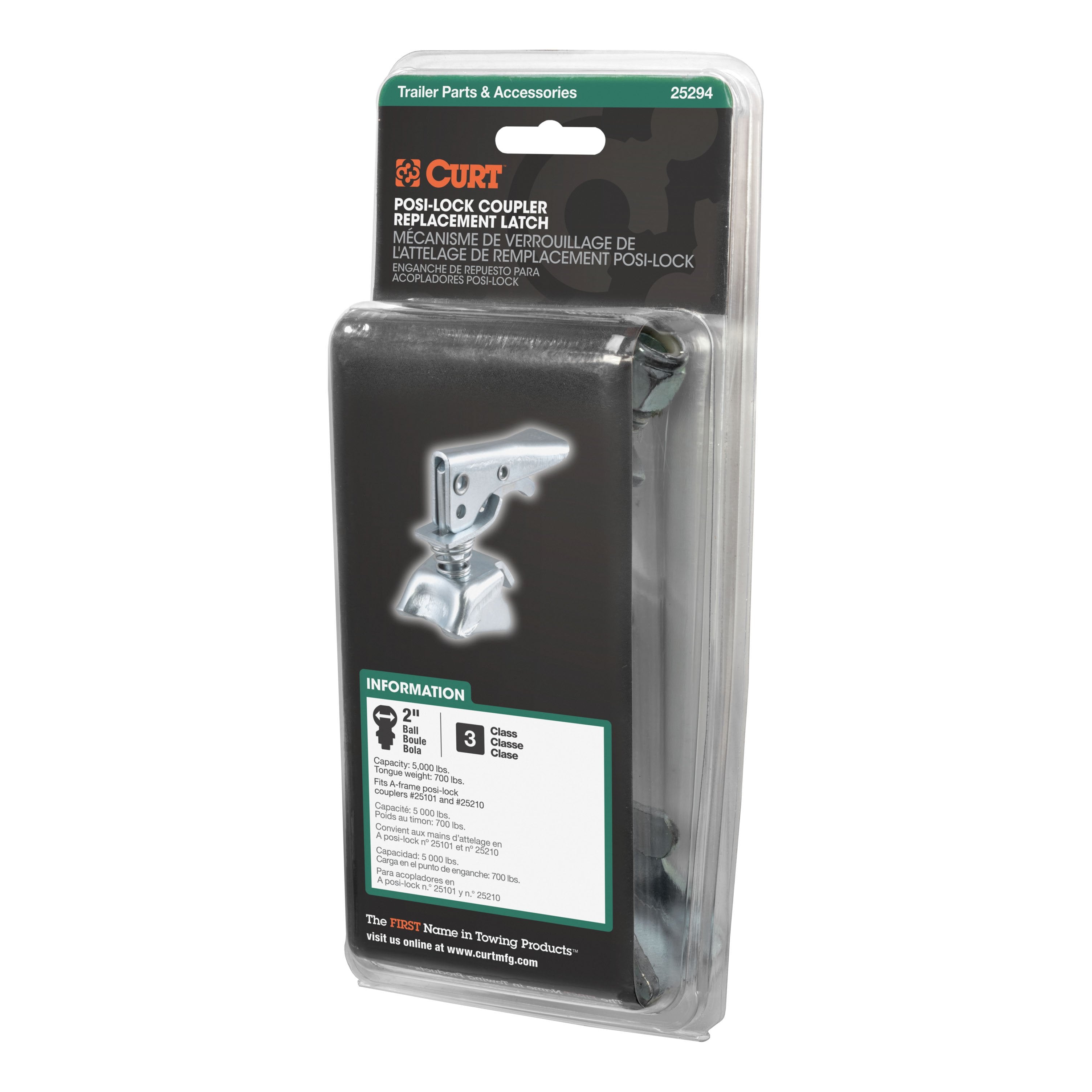 CURT Posi-Lock Coupler Replacement Latch for or #25210 Model 25294