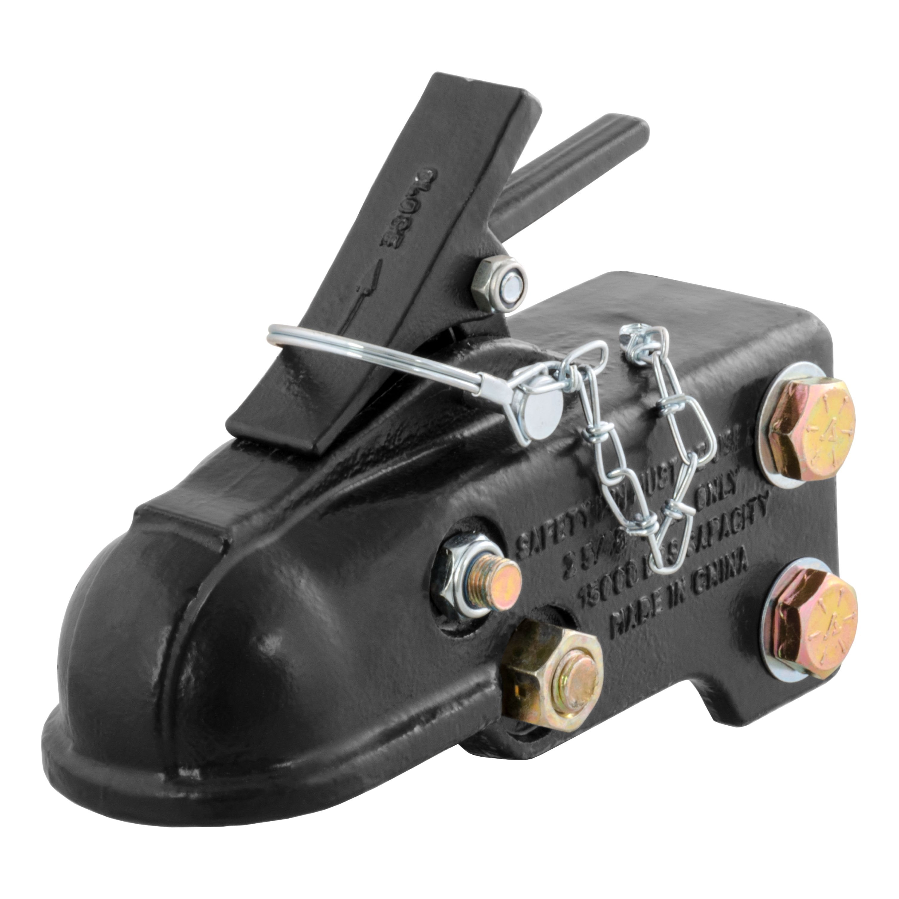 CURT Channel-Mount Adjustable Trailer Coupler, 2-5/16-Inch Hitch Ball, 15,000 lbs Model 25328