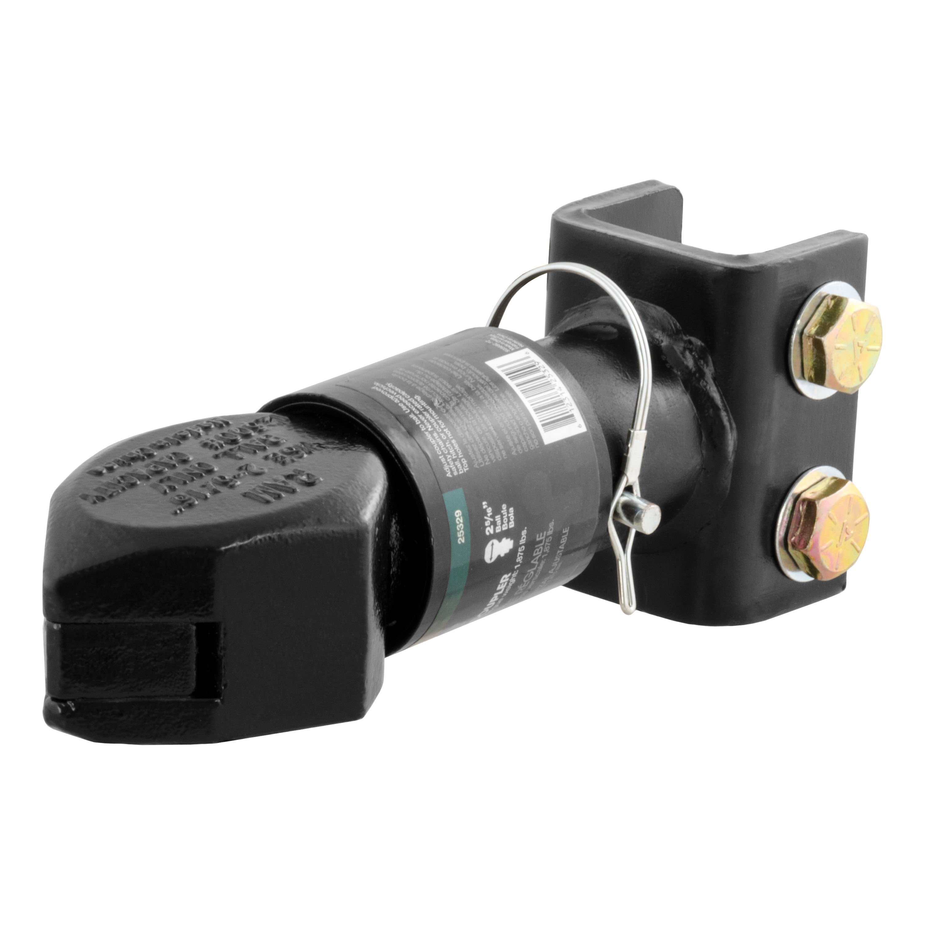 CURT Channel-Mount Adjustable Trailer Coupler, 2-5/16-Inch Hitch Ball, 12,500 lbs Model 25329