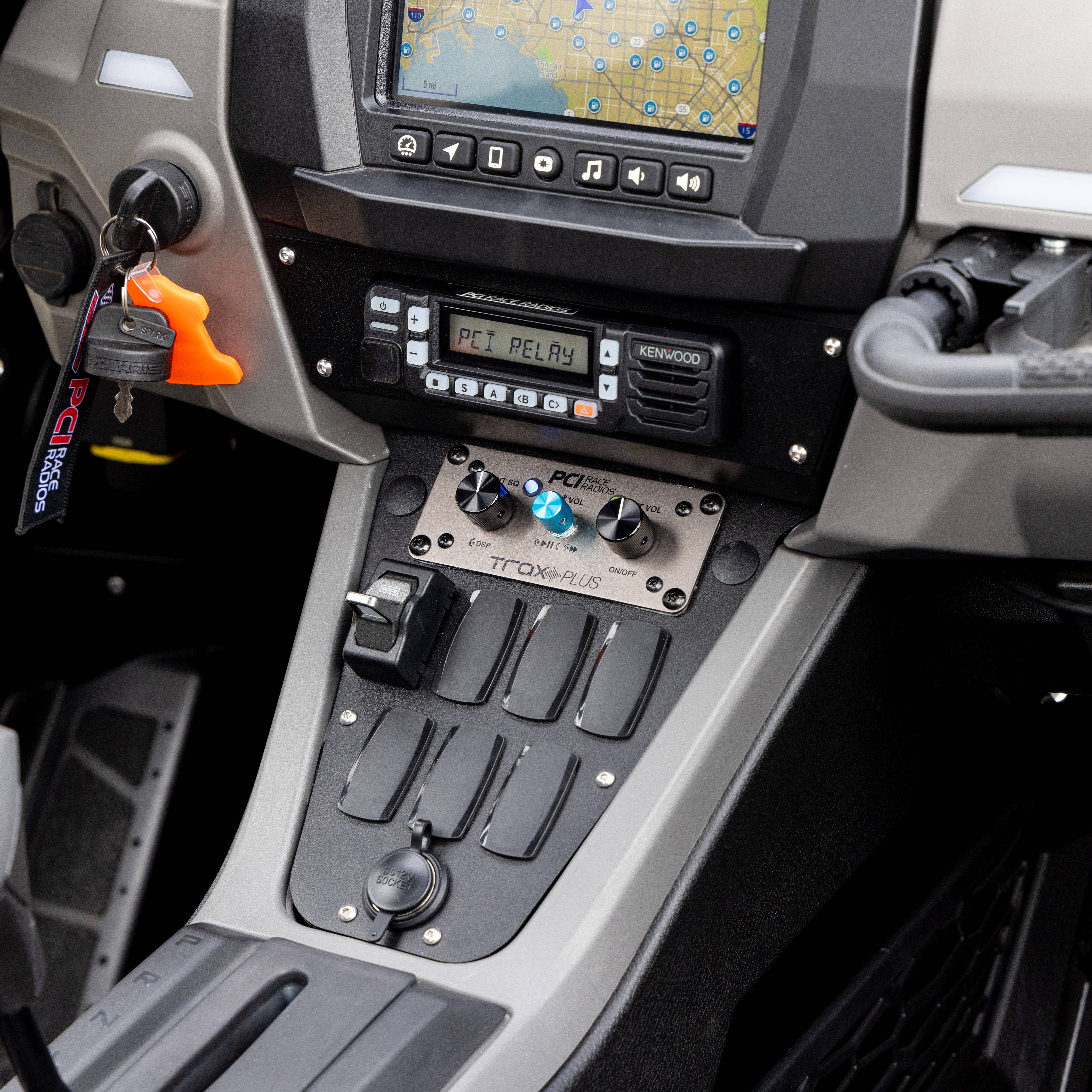 RZR Pro R Radio and Intercom Bracket - PCI Race Radios