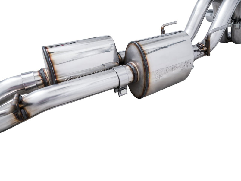 AWE Tuning 16-22 Toyota Tacoma 0FG Cat-Back Exhaust w/ BashGuard - Dual Diamond Black Tips