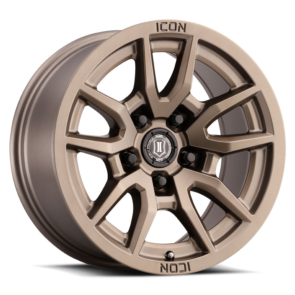 Vector 5 17 X 8.5 / 5 X 150 / 25MM / 5.75 Inch Back Space Bronze, ICON Alloys