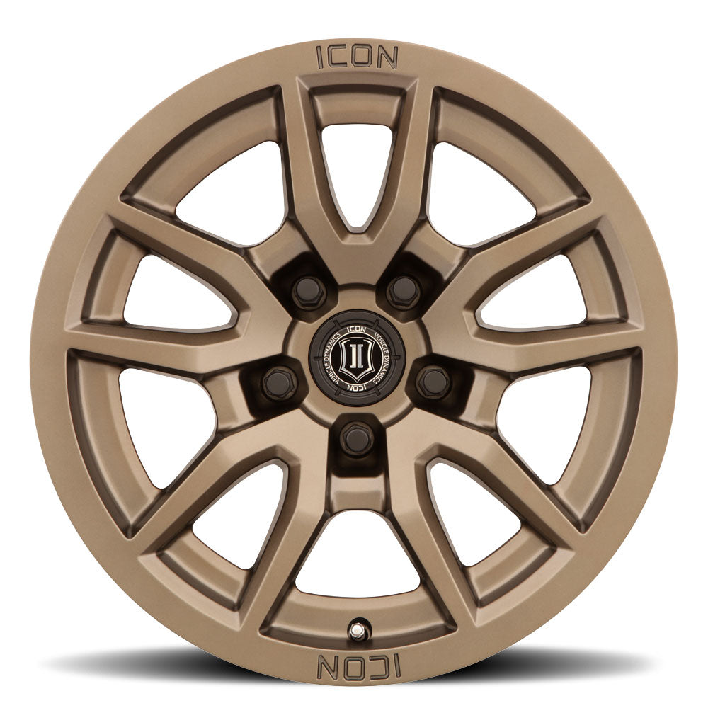Vector 5 17 X 8.5 / 5 X 150 / 25MM / 5.75 Inch Back Space Bronze, ICON Alloys