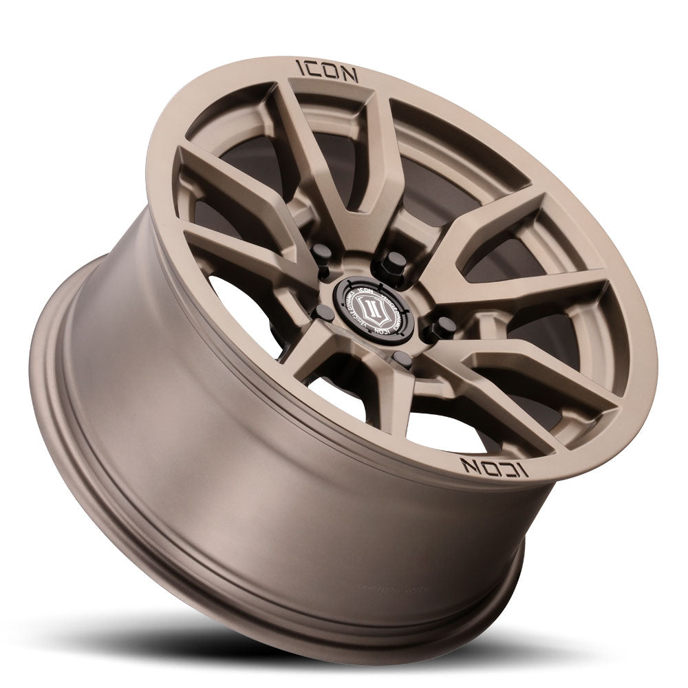 Vector 5 17 X 8.5 / 5 X 150 / 25MM / 5.75 Inch Back Space Bronze, ICON Alloys
