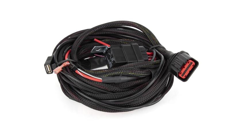 Air Lift 3H/3P main wiring harness featuring durable cables and connectors for reliable air suspension system installation.