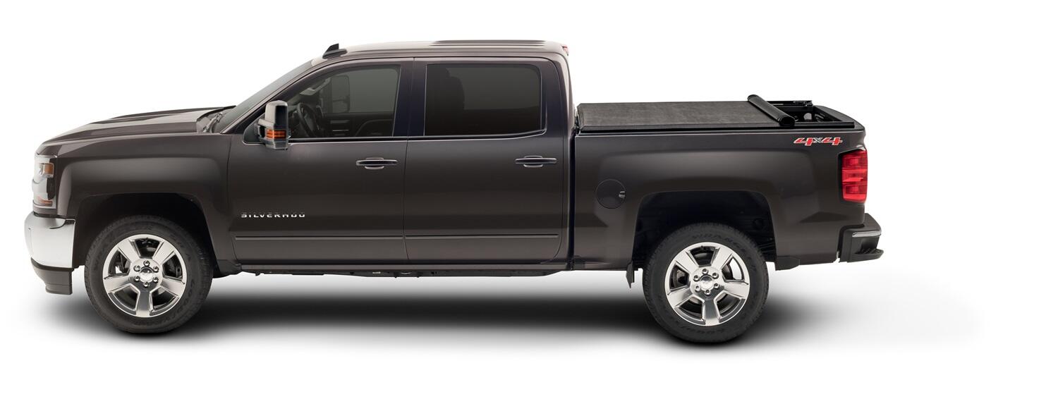 TruXport Tonneau Cover Black 2014-2018 (2019 Legacy/Limited) Silverado/Sierra 1500/2015-2019 2500 HD/3500 HD 6 Foot 6 Inch Bed Truxedo