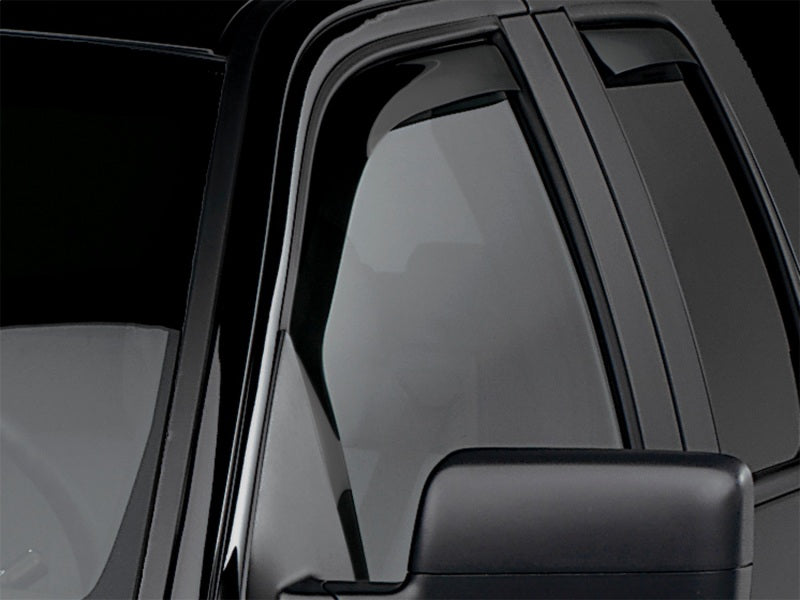 WeatherTech 04-08 Ford F150 Super Cab Front & Rear Side Window Deflectors - Dark Smoke