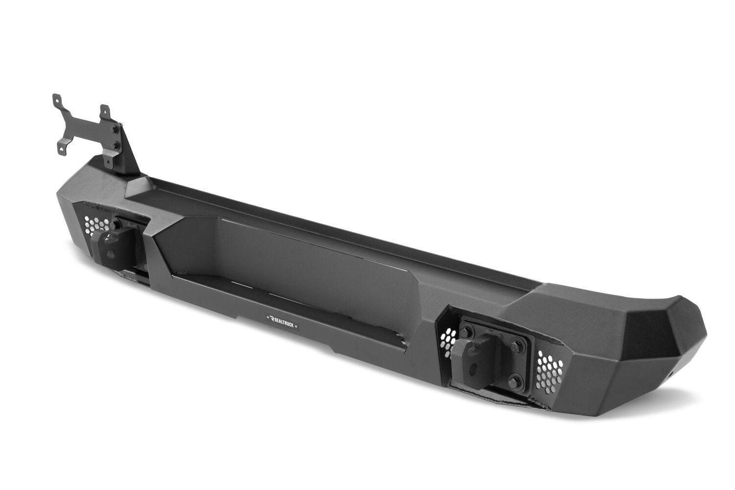 Trailline Rear Full Width Bumper Textured Black For 2007-2018 Jeep Wrangler JK Go Rhino