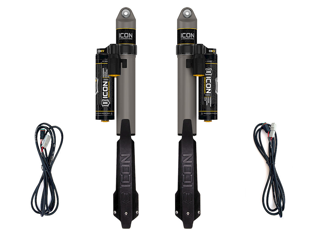 2020-2023 Jeep Gladiator 1.5 Inch Lift Rear V.S. 2.5 Aluminum Series Shock Absorbers Piggyback Reservoir W/ CDEV Pair Icon Vehicle Dynamics