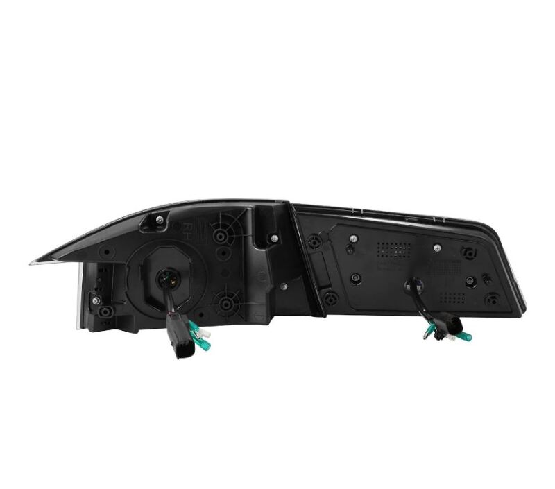 AlphaRex LUXX-Series LED tail light for 12-21 Tesla Model S in black, featuring a sleek design and advanced lighting technology.