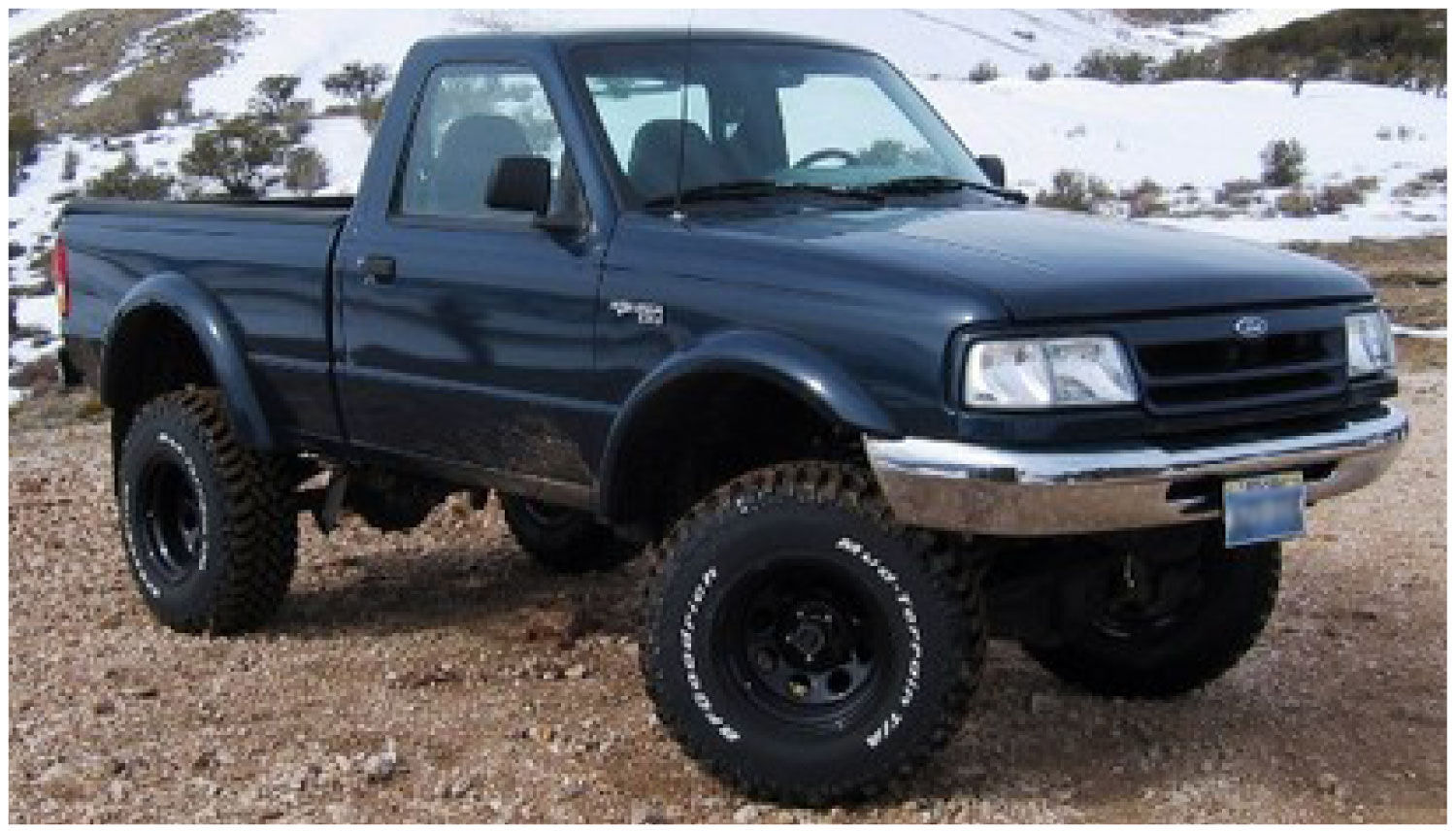 Extend-A-Fender 4 PC Fender Flare Set For 1993-2011 Ranger Husky Liners