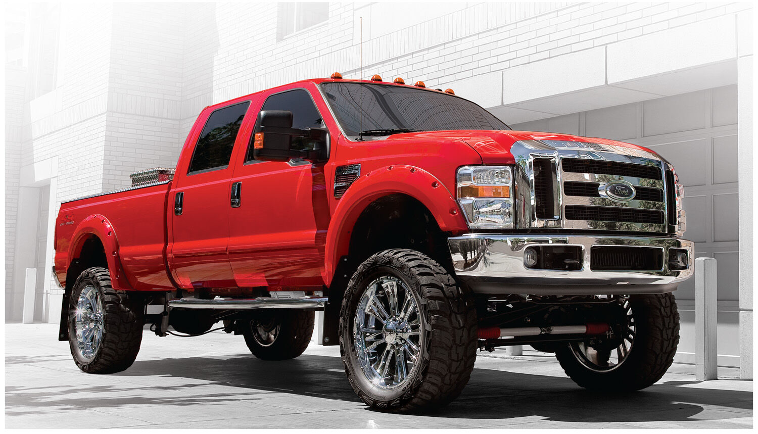 Pocket Style Fender Flare 4 PC Set For 2008-2010 F-250/F-350 Super Duty Husky Liners