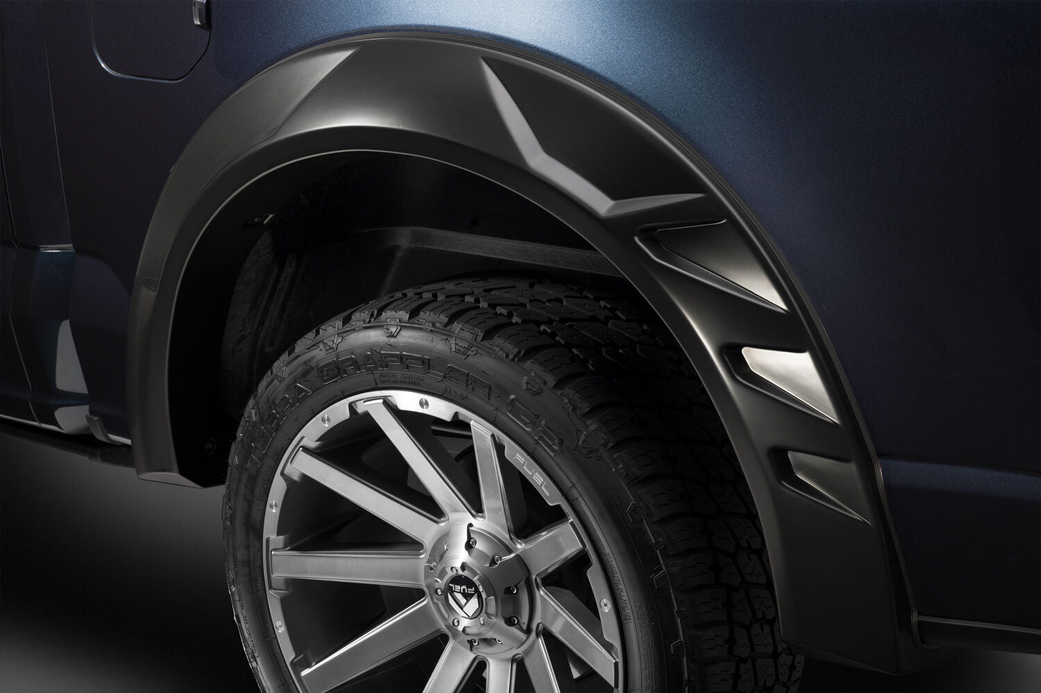 DRT Fender Flares Black Smooth Finish 4-Piece Set For 2014-2021 Tundra Husky Liners
