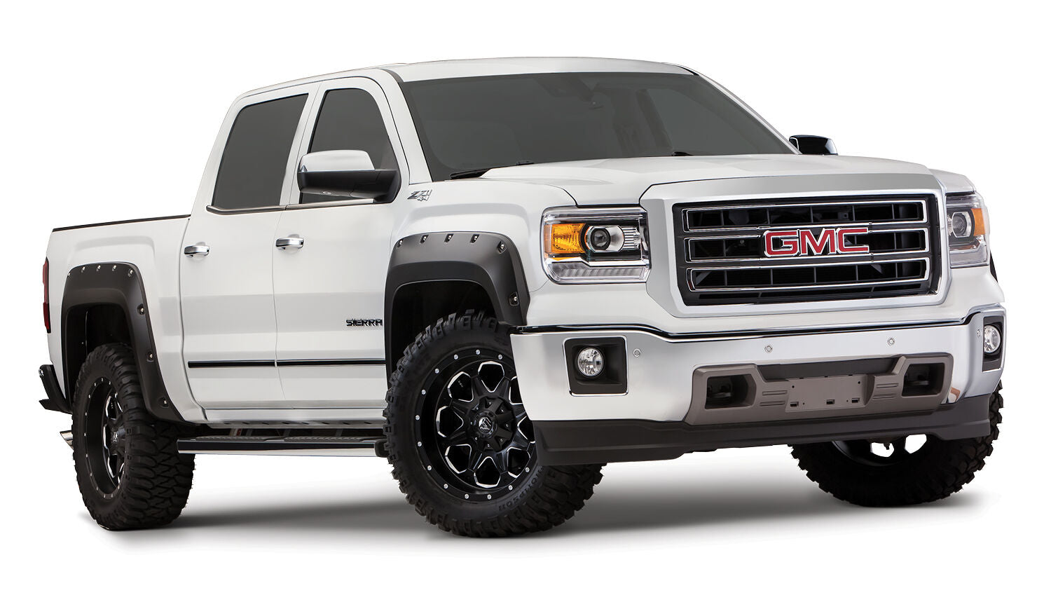 Pocket Style Fender Flare 4 PC Set For 2014-2015 Sierra 1500 Husky Liners