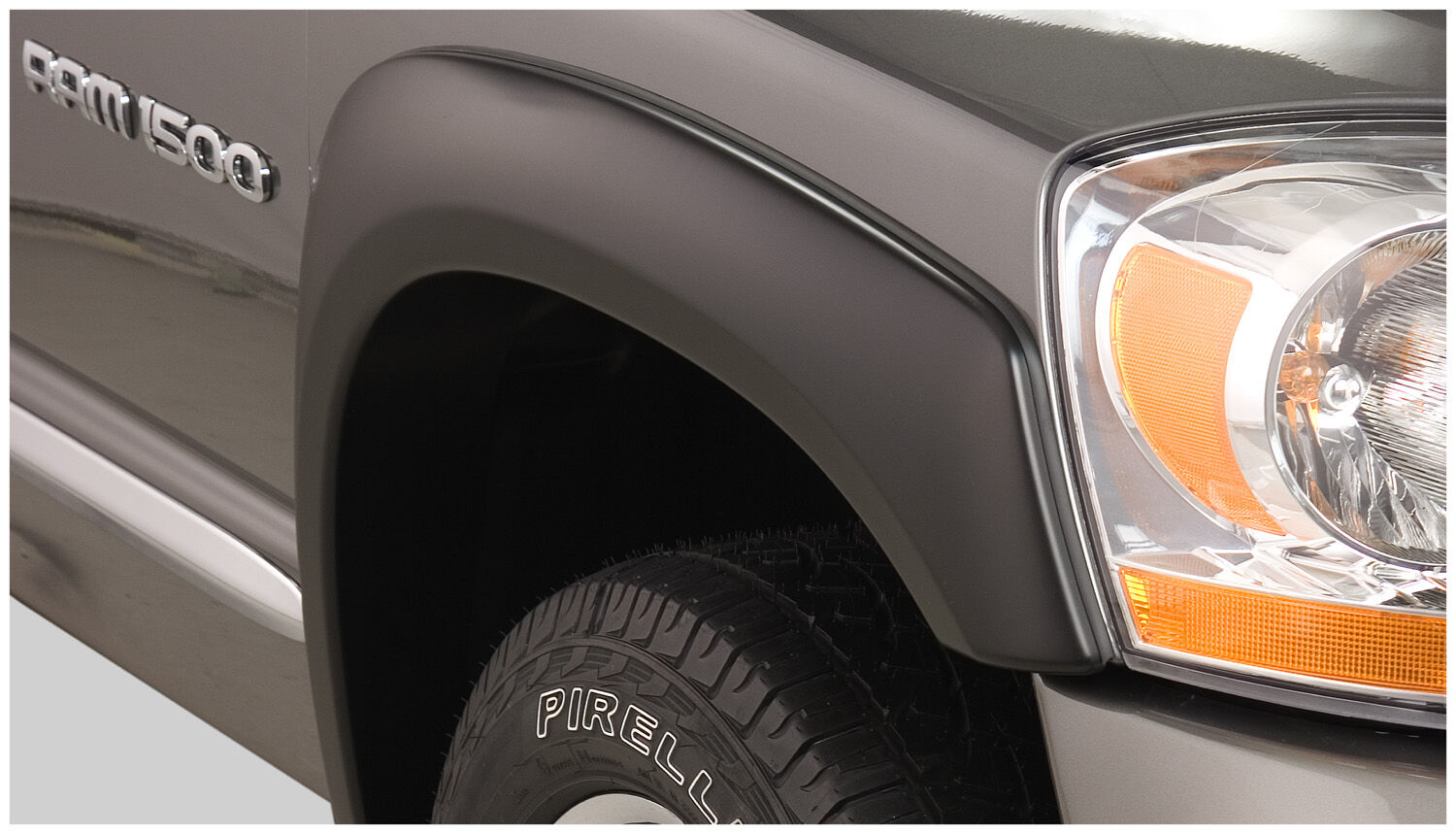 OE Style Fender Flares Black Smooth Finish 4-Piece Set For 2003-2009 Ram 1500/2500/3500 Husky Liners