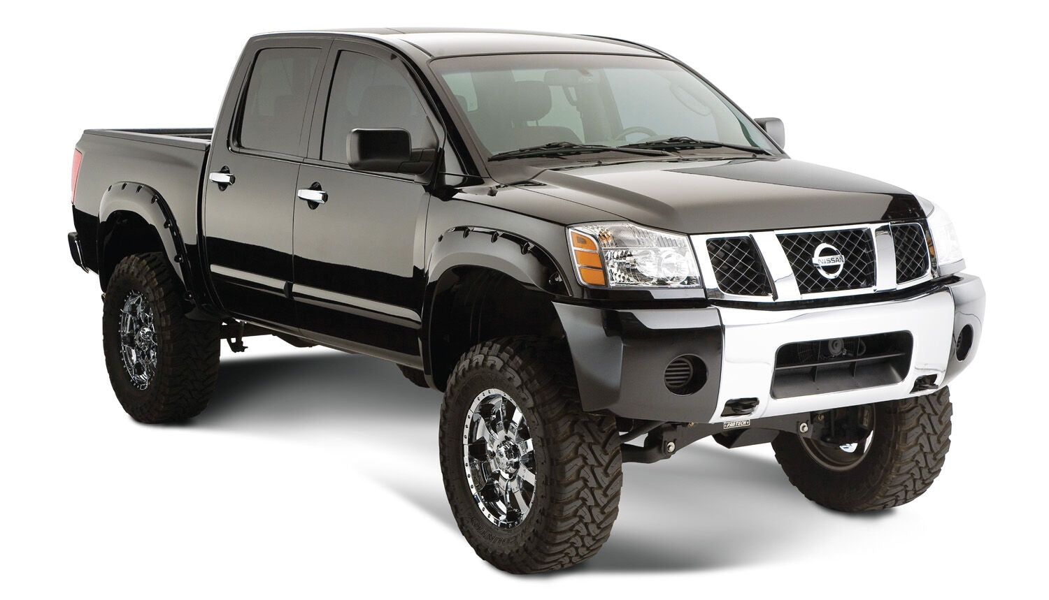 Pocket Style Fender Flare 4 PC Set For 2004-2015 TITAN Without Lock Box Husky Liners