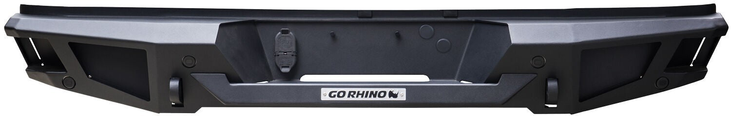 BR20 Rear Bumper Replacement Textured Black 2011-2014 Silverado 2500/3500 HD Go Rhino