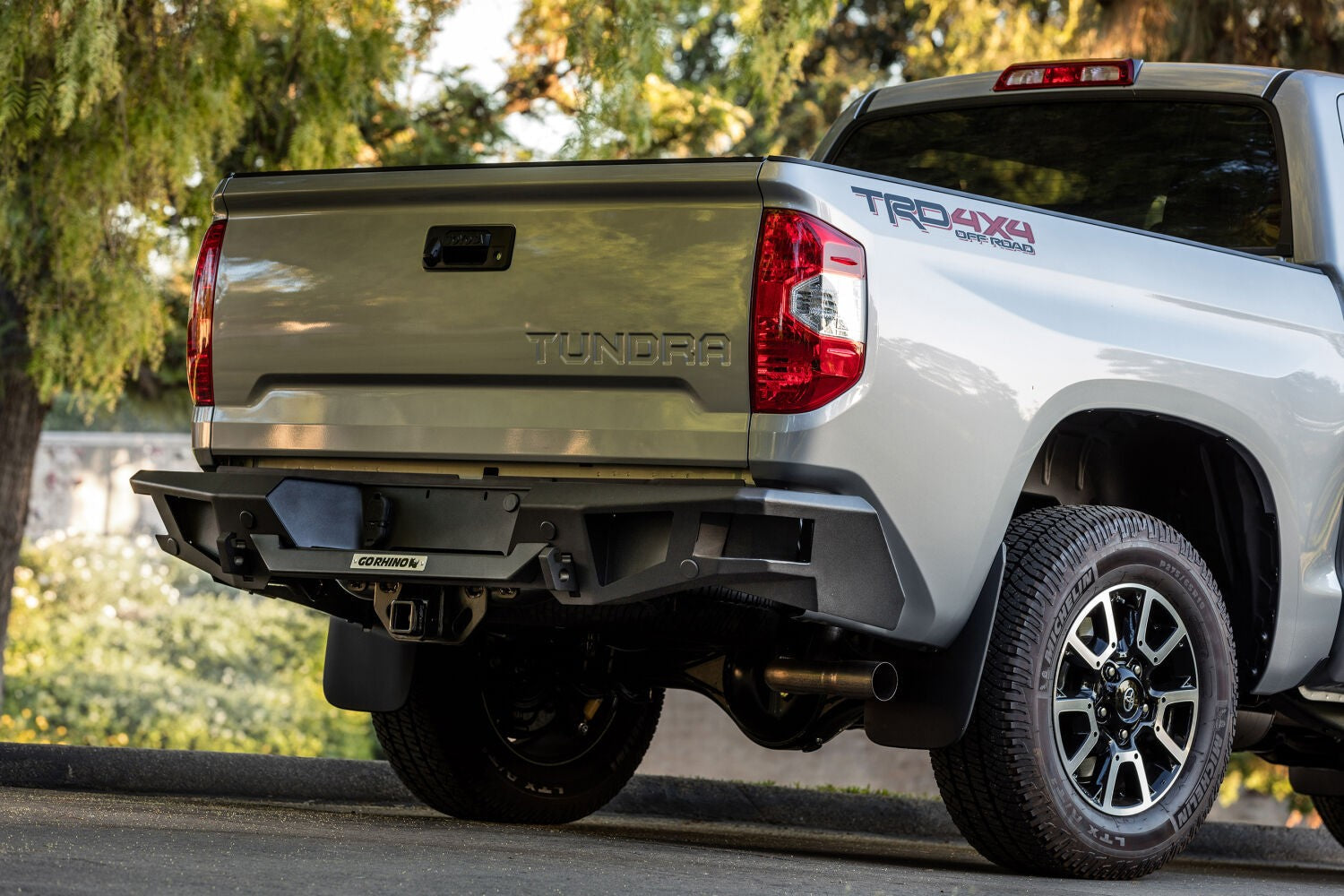 BR20 Rear Bumper Replacement Textured Black 2014-2021 Toyota Tundra Go Rhino
