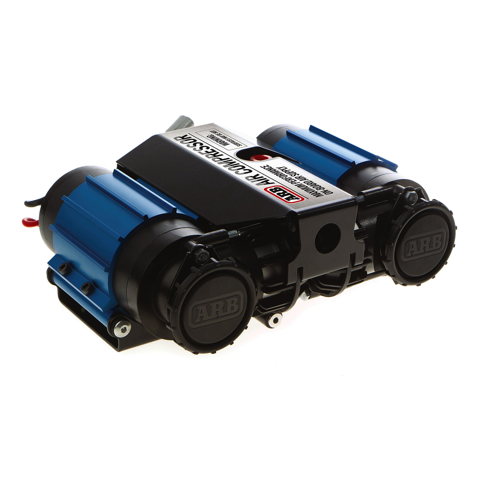 ARB Twin Compressor Package for offroad vehicles, ideal for tire inflation and air tool use, featuring durable design and high performance.